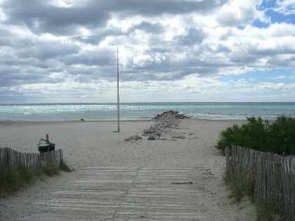 The nearby beach (5 mins)